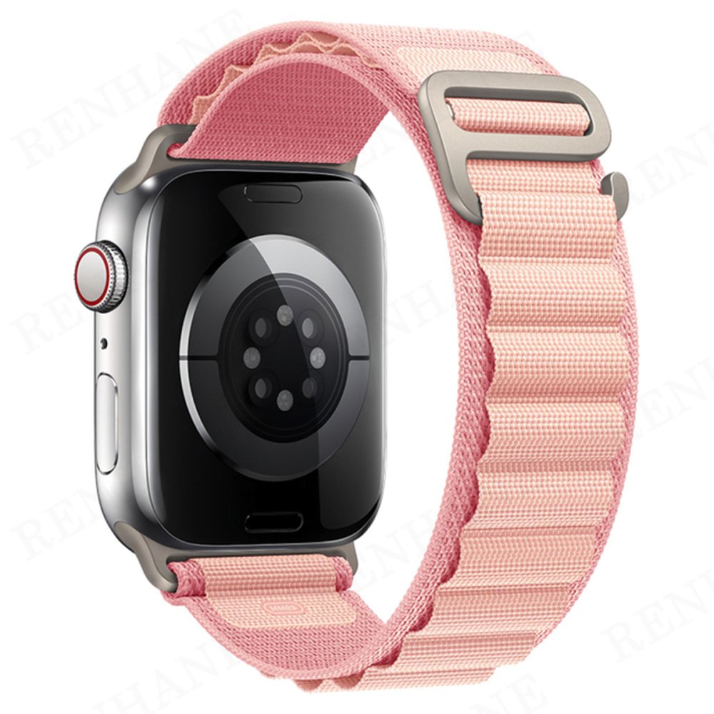 Newface Apple Watch 42mm Mountain Kordon - Pembe