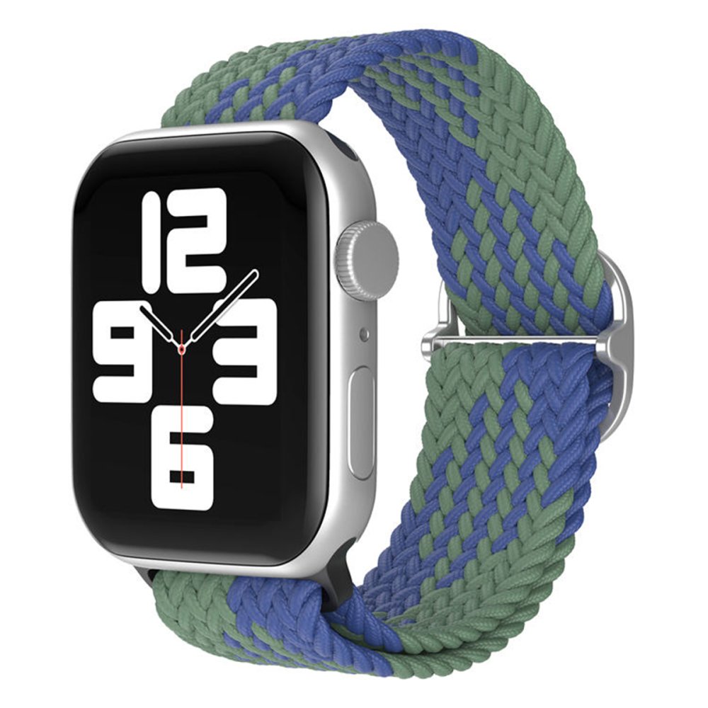 Newface Apple Watch 42mm Star Kordon - Yeşil-Lacivert