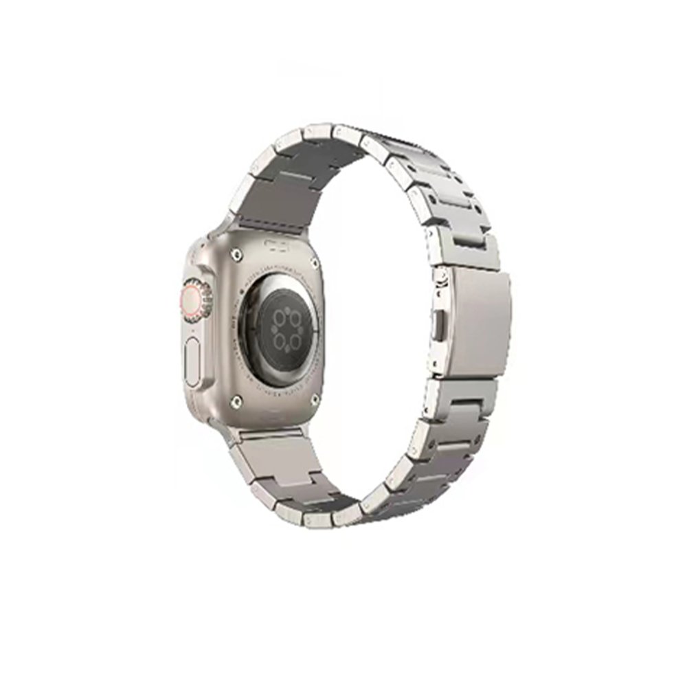 Newface Apple Watch 44mm İron Metal Baklalı Kordon - Yıldız Işığı