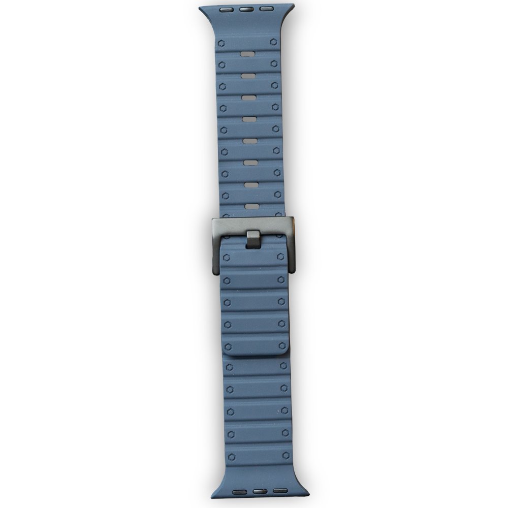 Newface Apple Watch 44mm Magnus Mıknatıslı Silikon Kordon - Mavi