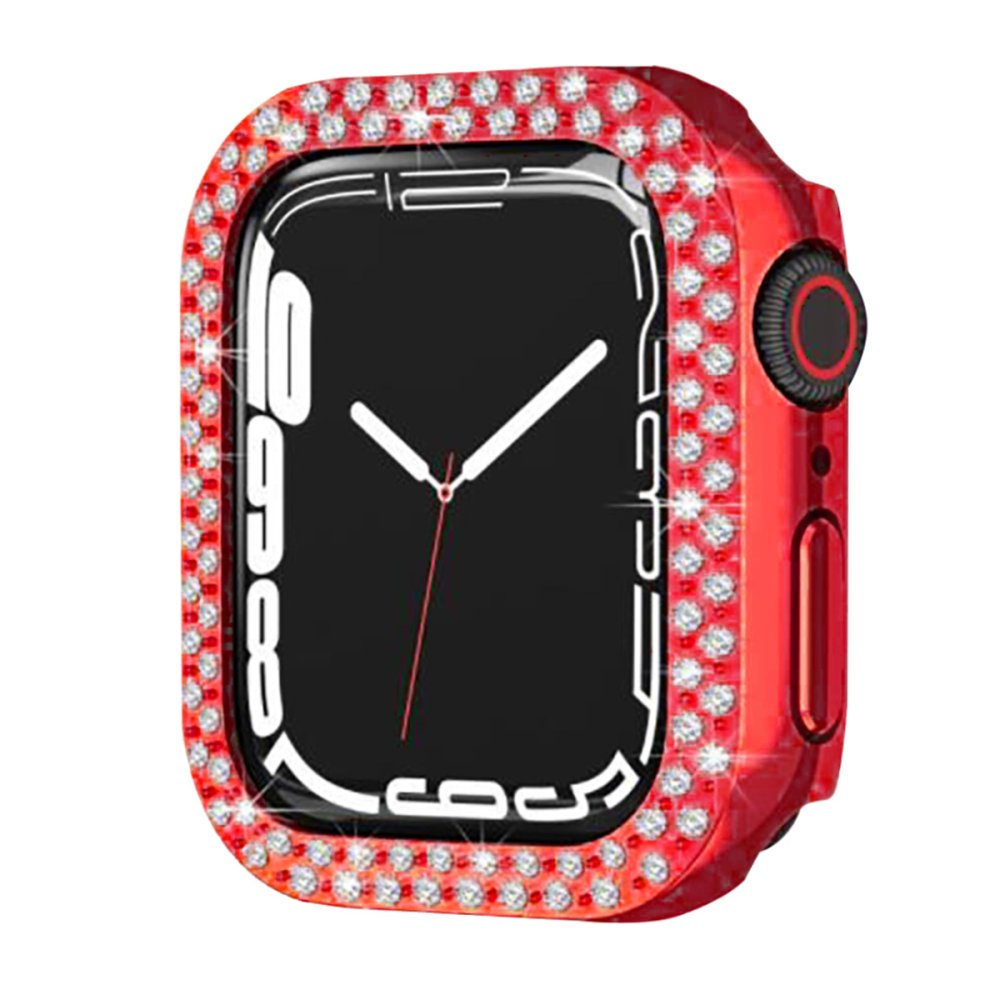 Newface Apple Watch 44mm Taşlı Kasa - Kırmızı