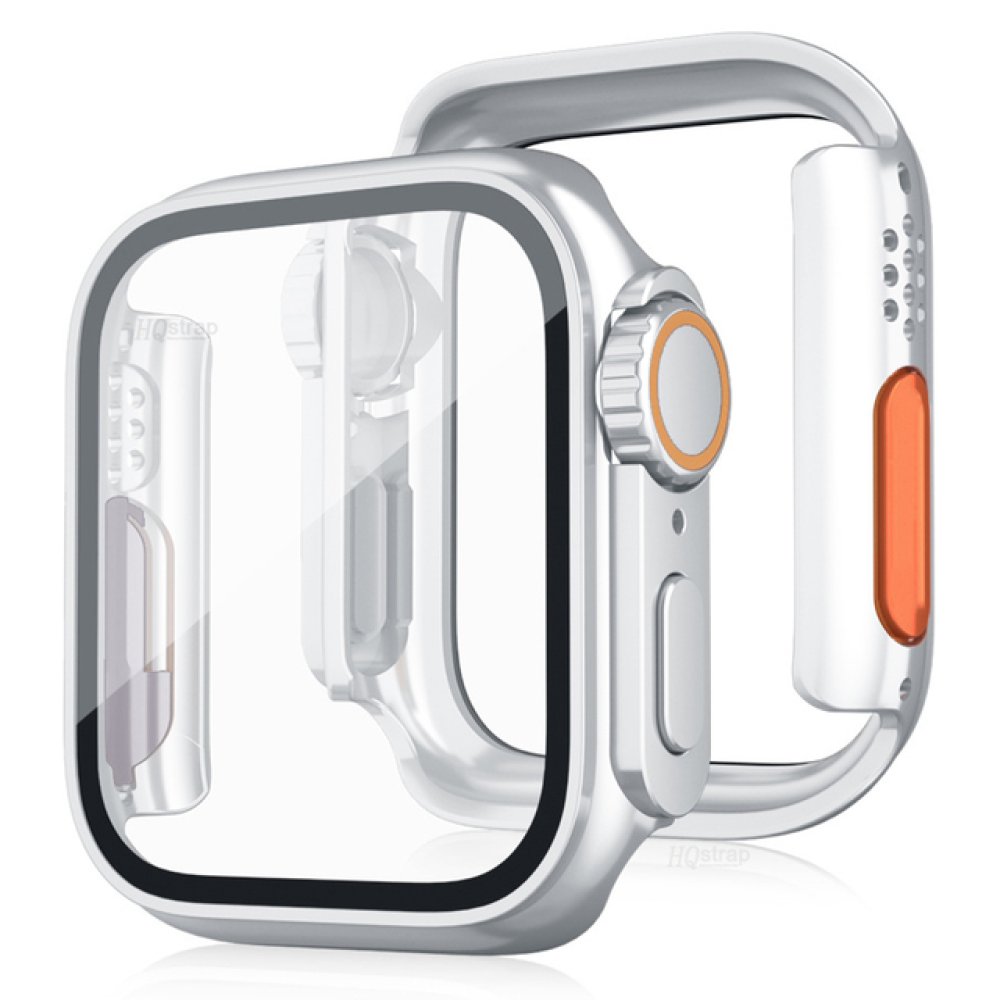 Newface Apple Watch 44mm Watch 49mm Kasa Dönüştürücü ve Ekran Koruyucu - Titanyum Gold