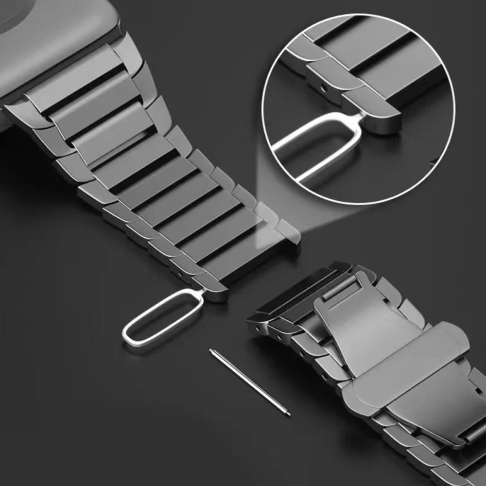 Newface Apple Watch 45mm KR413 Fine Steel Kordon - Gümüş
