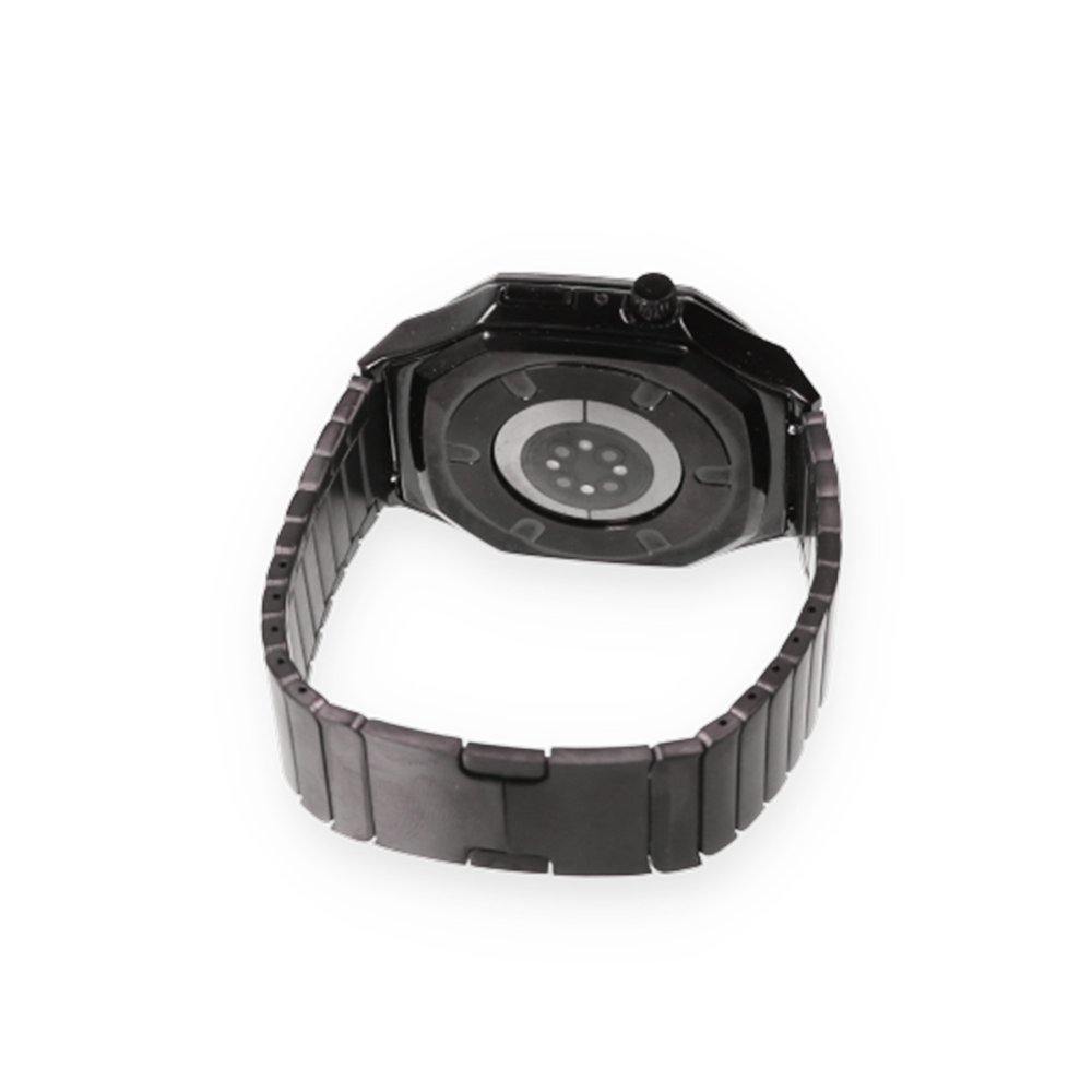 Newface Apple Watch 44mm KR409 Metal Kordon - Siyah