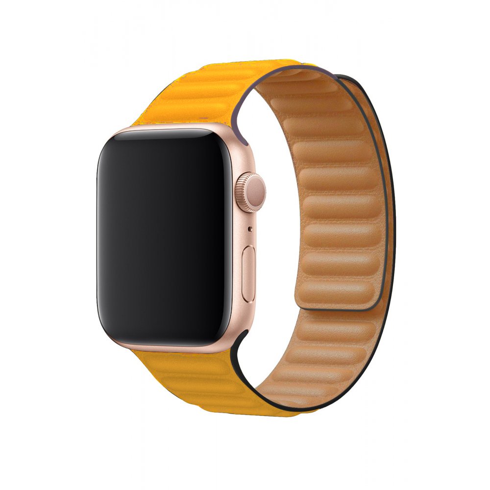 Newface Apple Watch 45mm Loop Kordon - Sarı