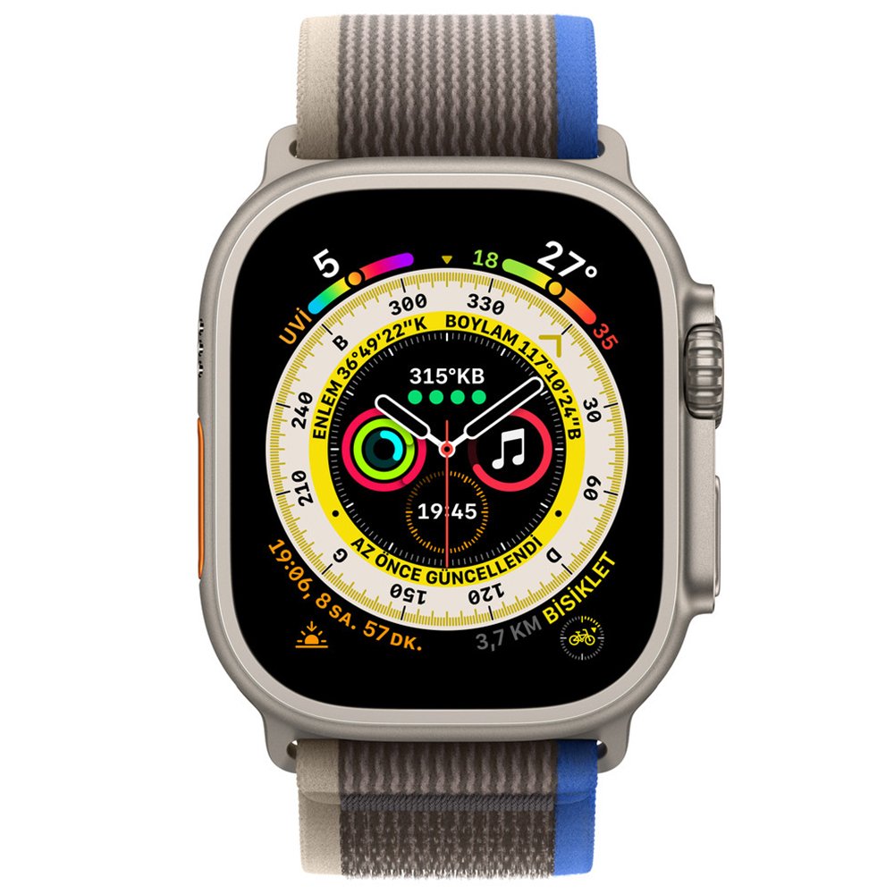 Newface Apple Watch Ultra 49mm Trail Kordon - Mavi-Gri