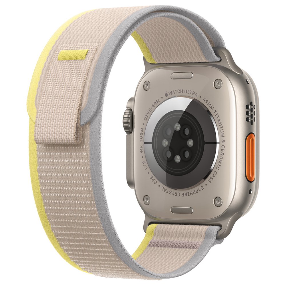 Newface Apple Watch 42mm Trail Kordon - Sarı-Bej