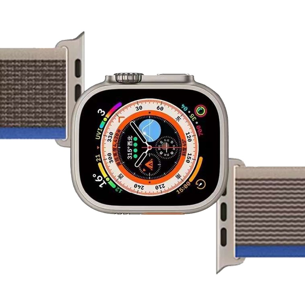 Newface Apple Watch 42mm Trail Kordon - Sarı-Bej