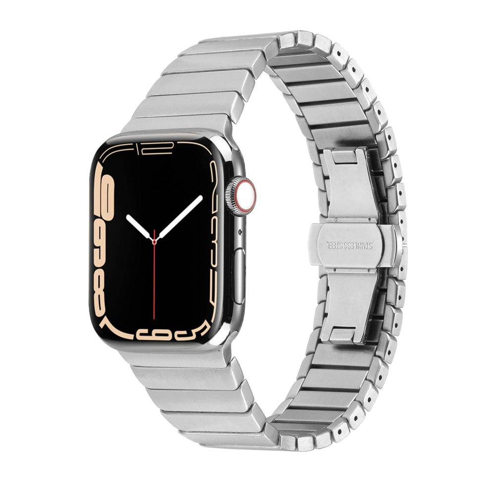 Newface Apple Watch Ultra 49mm KR400 Metal Kordon - Gümüş
