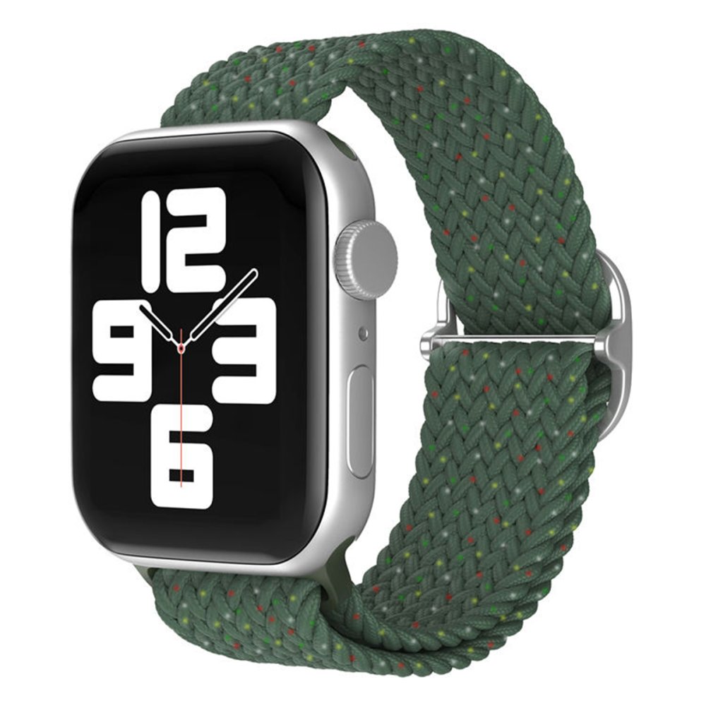Newface Apple Watch Ultra 49mm Star Kordon - Benekli Koyu Yeşil