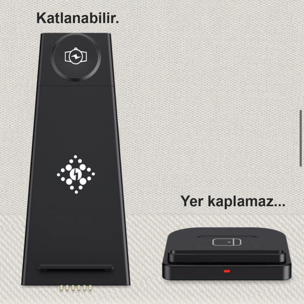 Newface B12S Samsung Kablosuz Şarj Masaüstü Set - Siyah