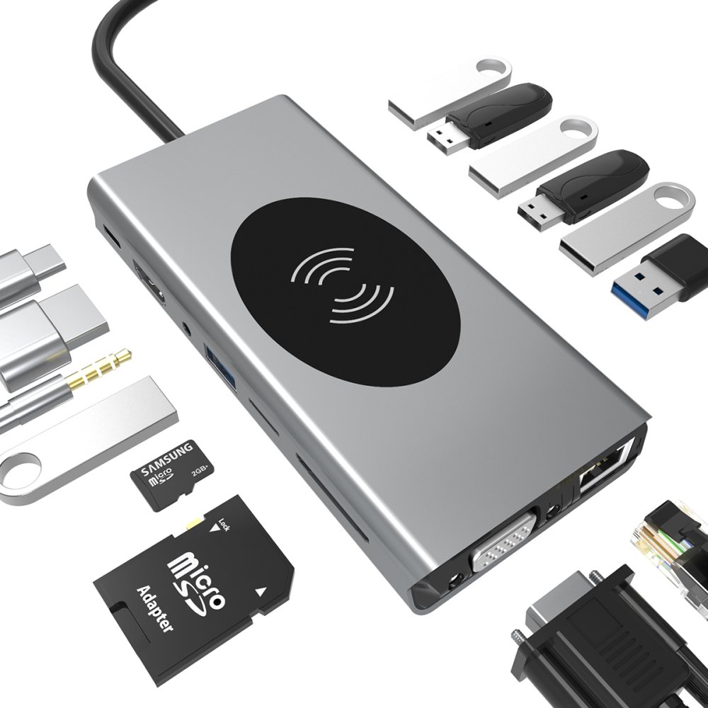 Newface Dönüştürücü 15in1 Hub BX15W - Gri