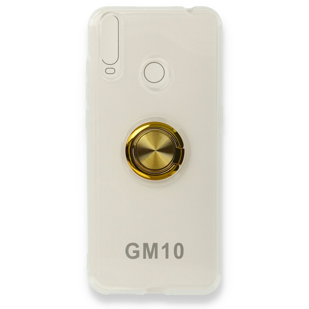 Newface General Mobile GM 10 Kılıf Gros Yüzüklü Silikon - Gold