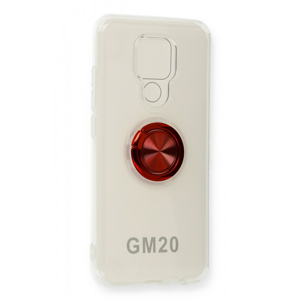 Newface General Mobile GM 20 Kılıf Gros Yüzüklü Silikon - Kırmızı