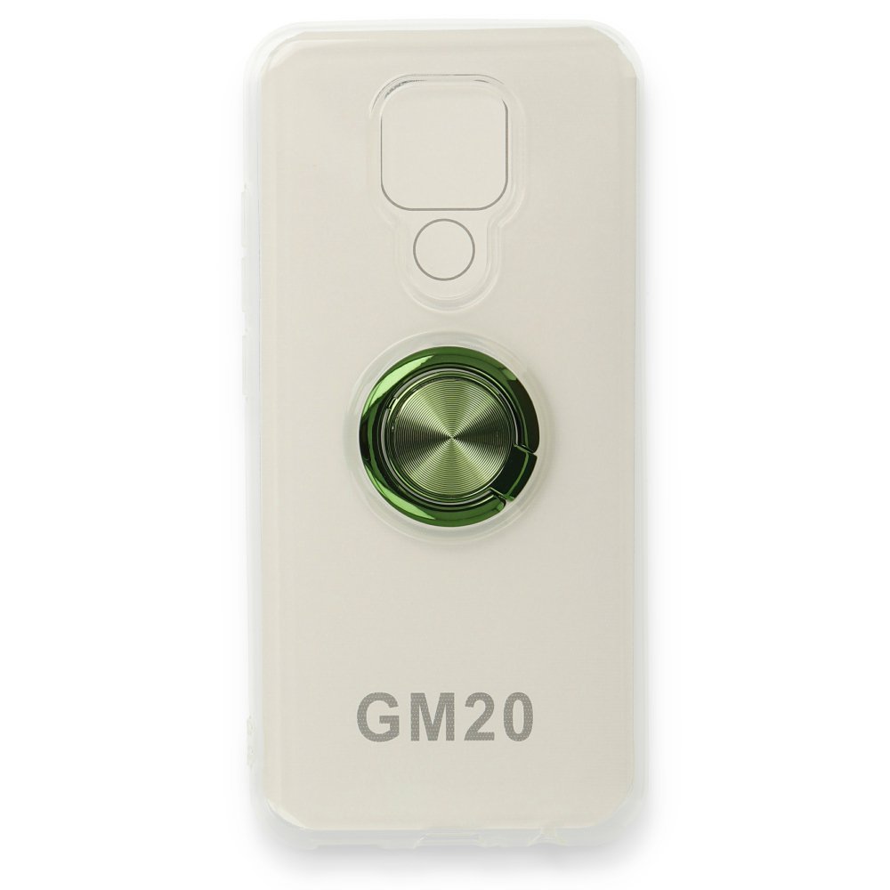 Newface General Mobile GM 20 Kılıf Gros Yüzüklü Silikon - Yeşil