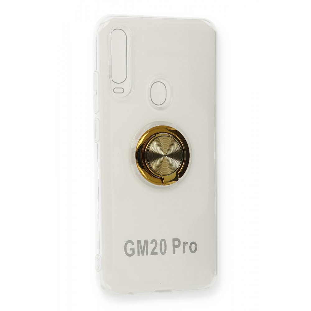 Newface General Mobile GM 20 Pro Kılıf Gros Yüzüklü Silikon - Gold
