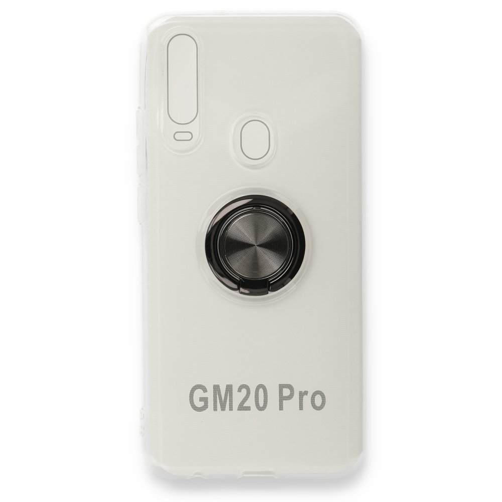 Newface General Mobile GM 20 Pro Kılıf Gros Yüzüklü Silikon - Siyah