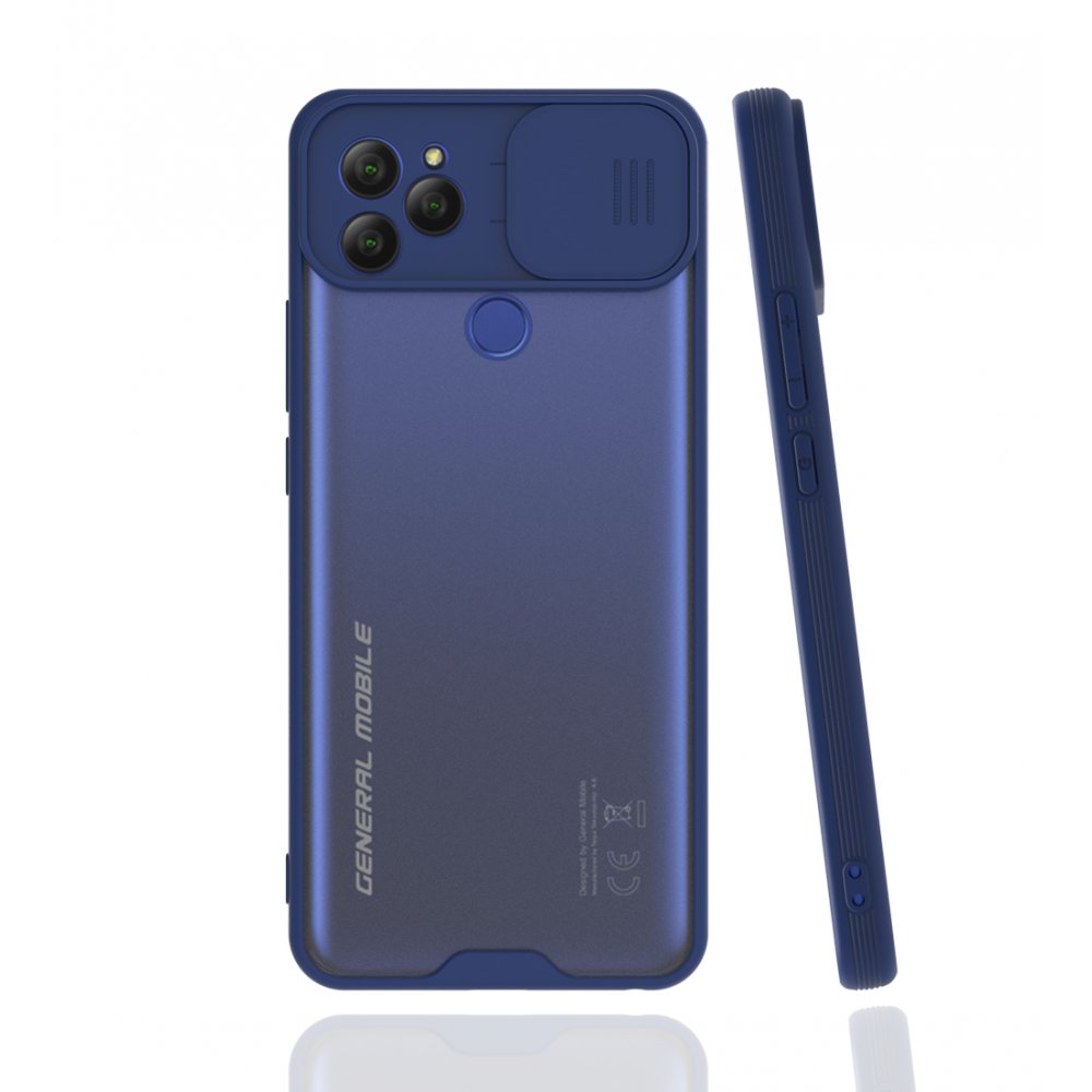 Newface General Mobile GM 21 Kılıf Platin Kamera Koruma Silikon - Lacivert
