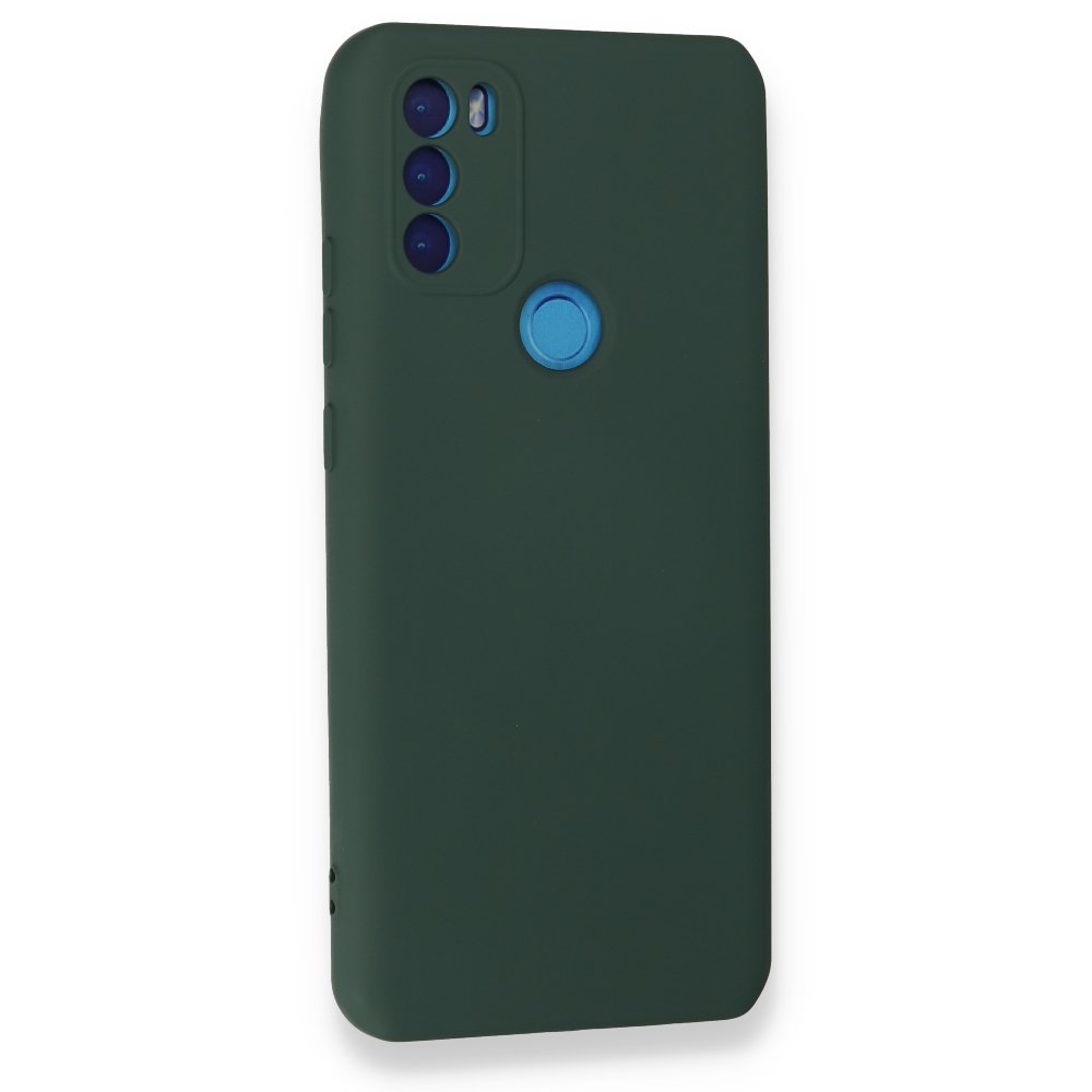 Newface General Mobile GM 21 Plus Kılıf Nano içi Kadife  Silikon - Koyu Yeşil