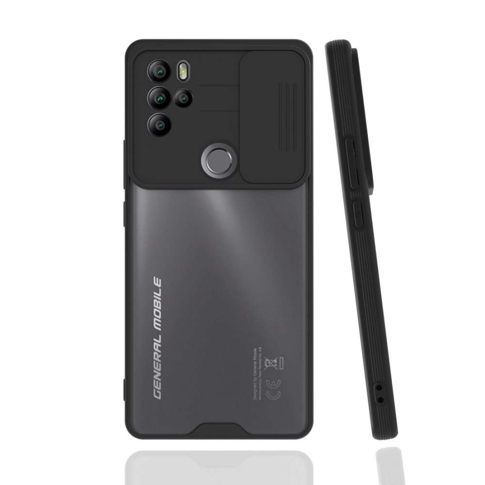 Newface General Mobile GM 21 Pro Kılıf Platin Kamera Koruma Silikon - Siyah