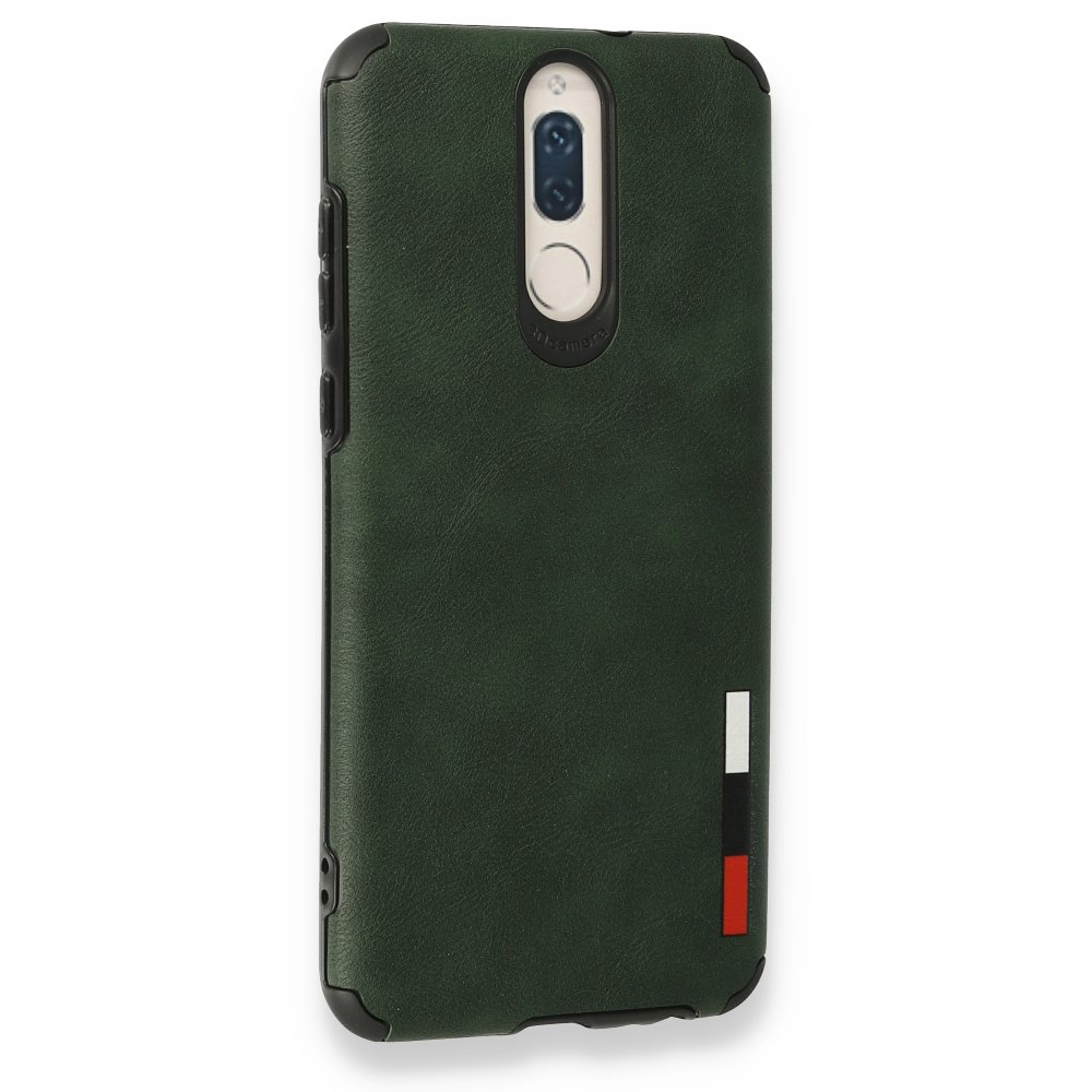 Newface Huawei Mate 10 Lite Kılıf Loop Deri Silikon - Yeşil