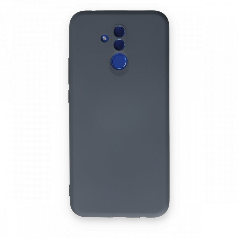 Newface Huawei Mate 20 Lite Kılıf Nano içi Kadife Silikon - Gri