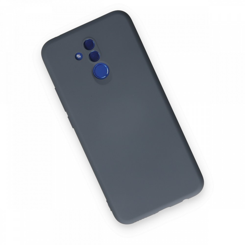 Newface Huawei Mate 20 Lite Kılıf Nano içi Kadife Silikon - Gri