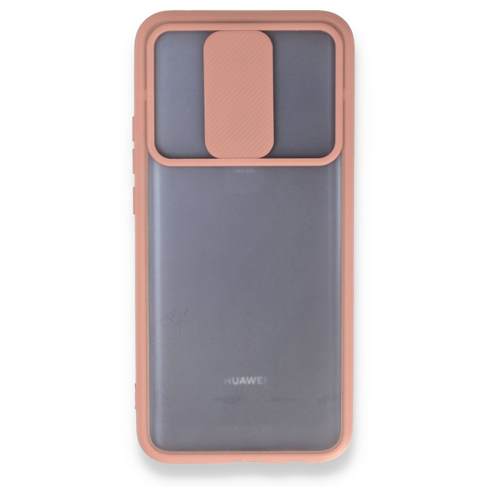 Newface Huawei Mate 20 Lite Kılıf Palm Buzlu Kamera Sürgülü Silikon - Pembe