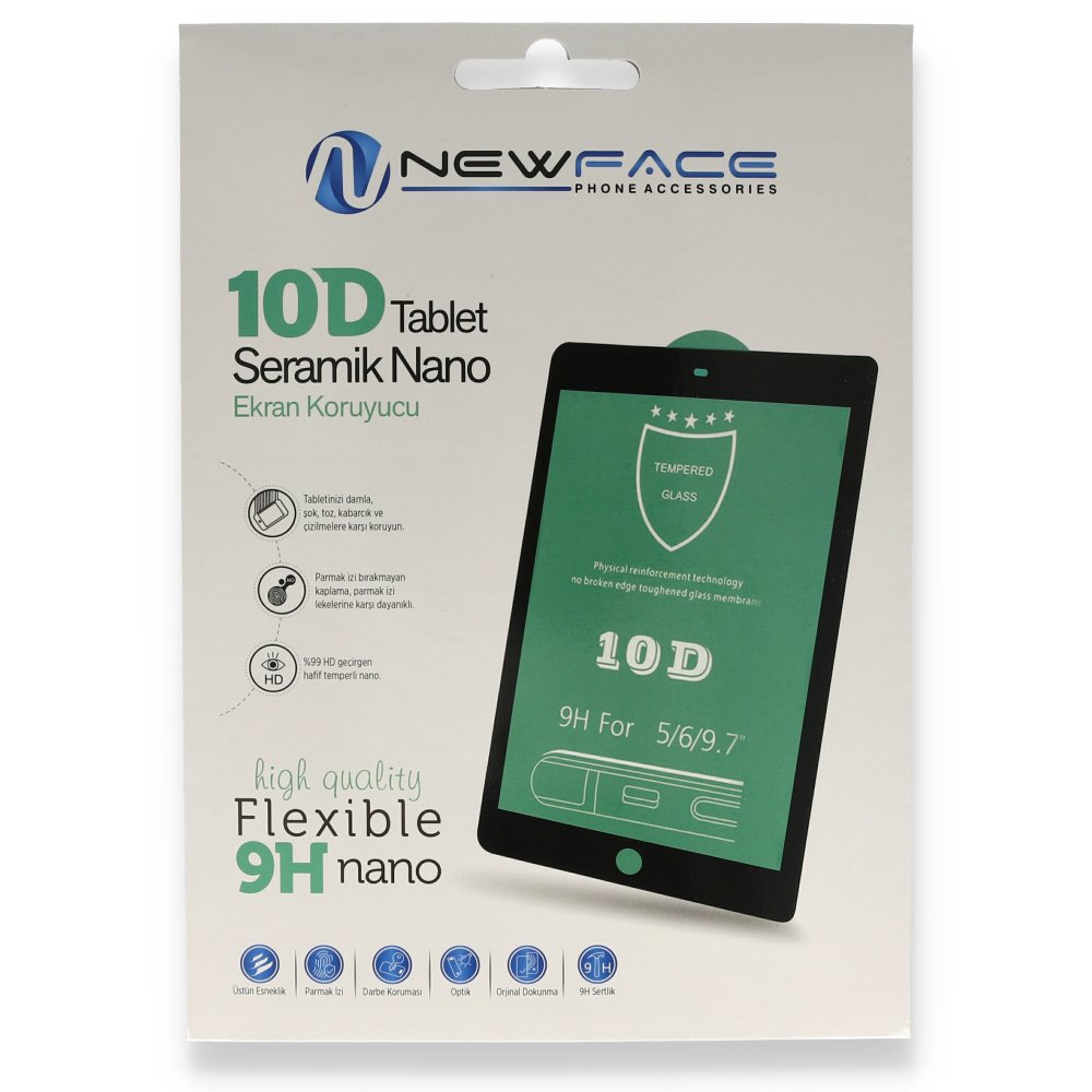 Newface iPad 10.2 (8.nesil) Tablet 10D Seramik Nano