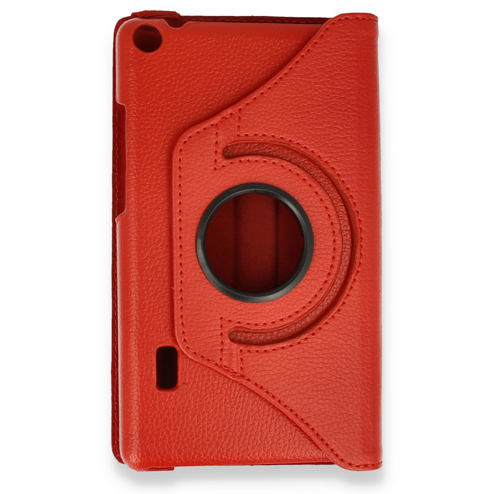 Newface Huawei MediaPad T3 7 Kılıf 360 Tablet Deri Kılıf - Kırmızı
