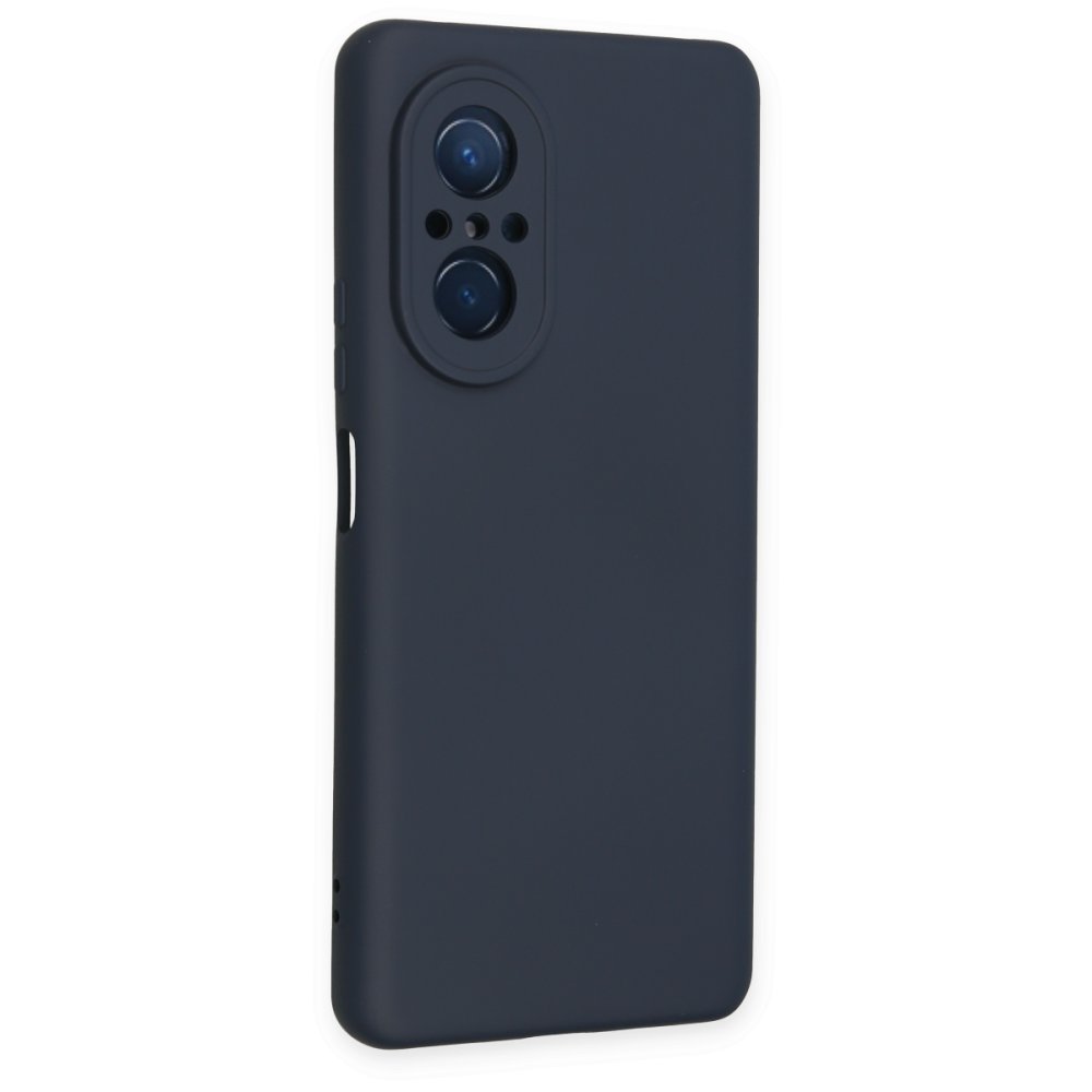 Newface Huawei Nova 9 SE Kılıf Nano içi Kadife Silikon - Lacivert