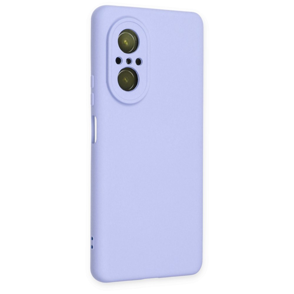 Newface Huawei Nova 9 SE Kılıf Nano içi Kadife Silikon - Lila