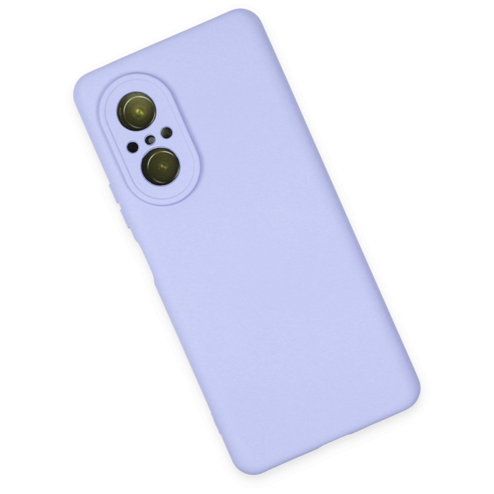 Newface Huawei Nova 9 SE Kılıf Nano içi Kadife Silikon - Lila