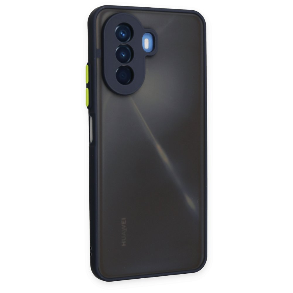 Newface Huawei Nova Y70 Kılıf Montreal Silikon Kapak - Lacivert