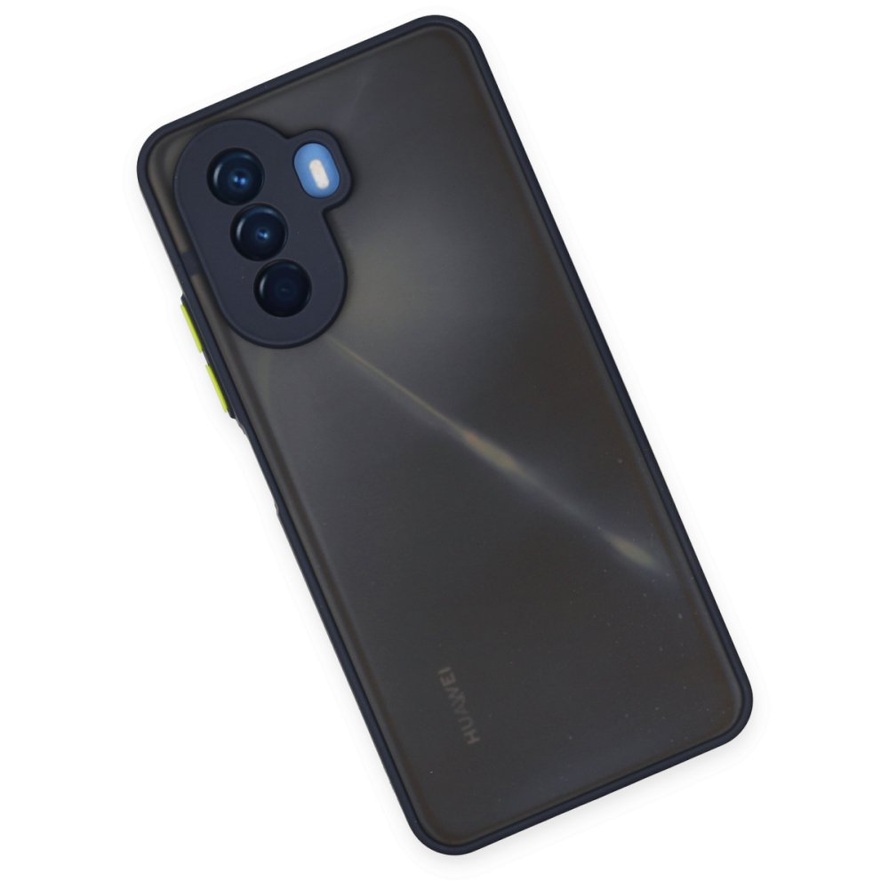 Newface Huawei Nova Y70 Kılıf Montreal Silikon Kapak - Lacivert
