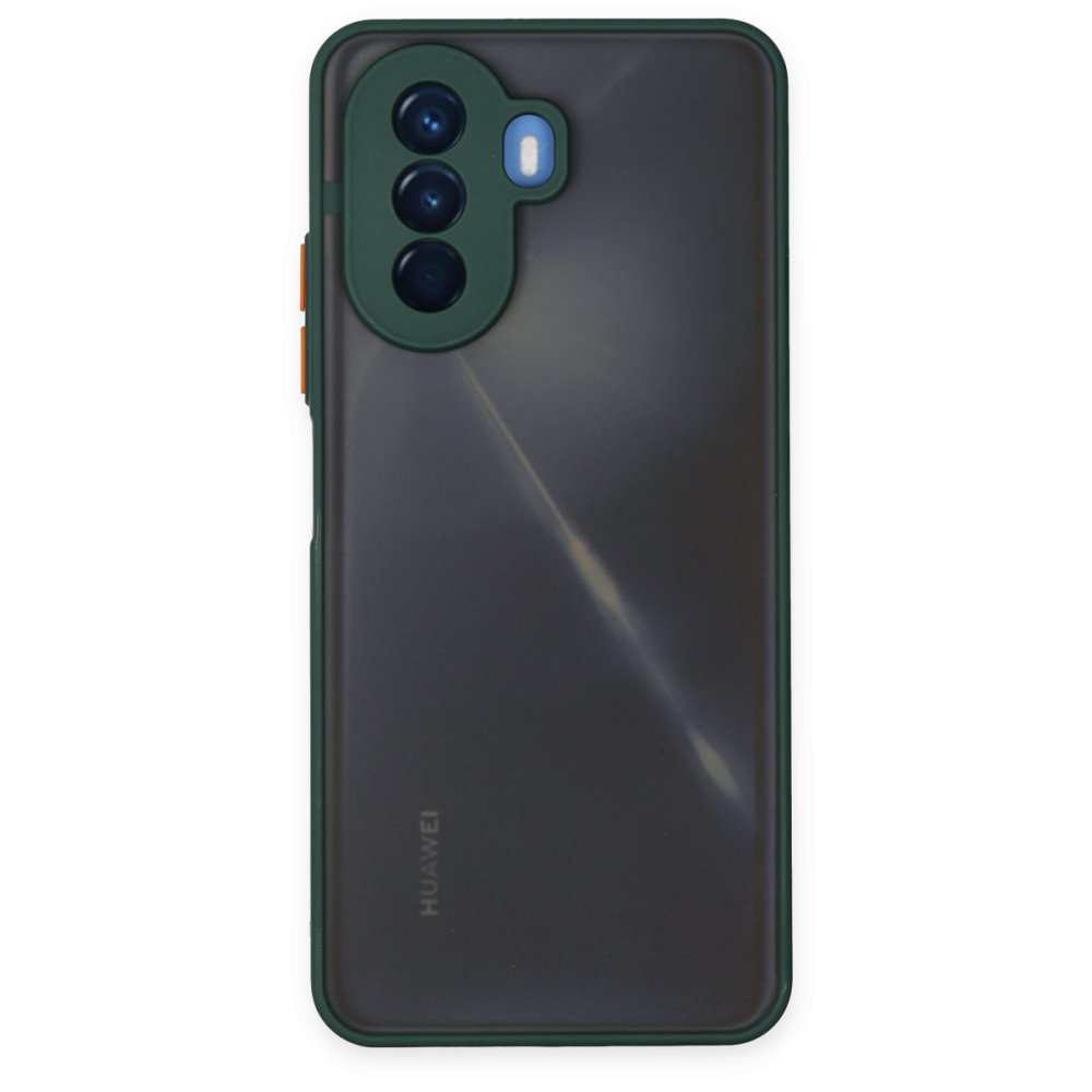 Newface Huawei Nova Y70 Kılıf Montreal Silikon Kapak - Yeşil