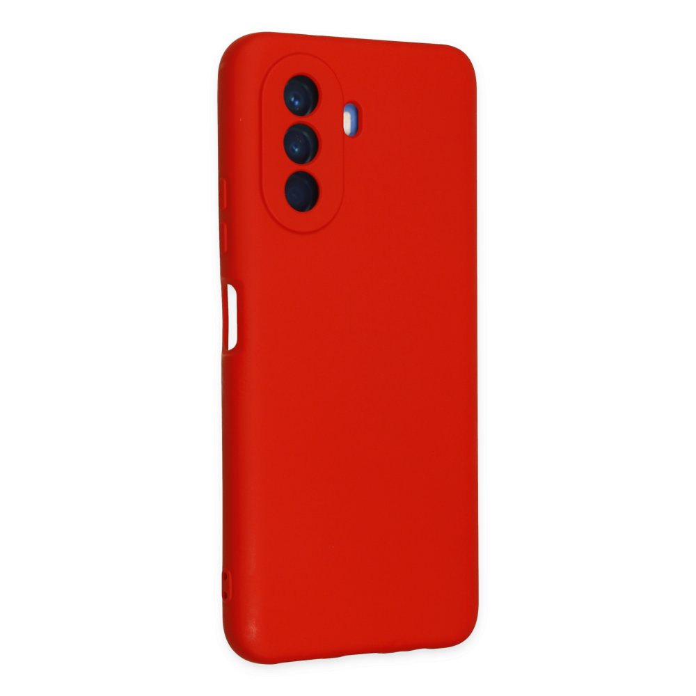 Newface Huawei Nova Y70 Kılıf Nano içi Kadife Silikon - Kırmızı