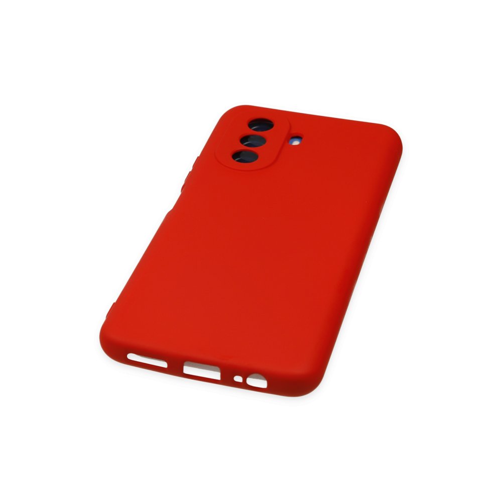 Newface Huawei Nova Y70 Kılıf Nano içi Kadife Silikon - Kırmızı