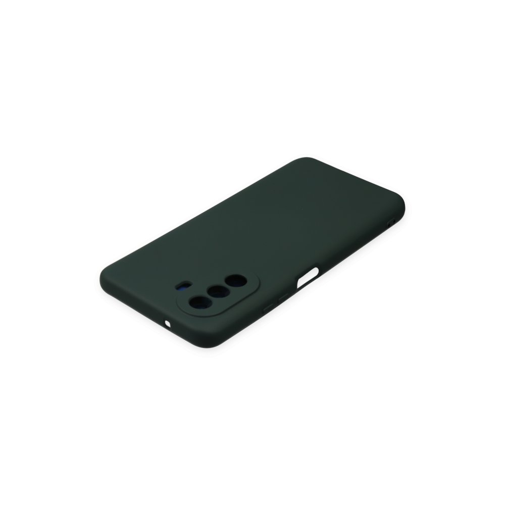 Newface Huawei Nova Y70 Kılıf Nano içi Kadife Silikon - Koyu Yeşil
