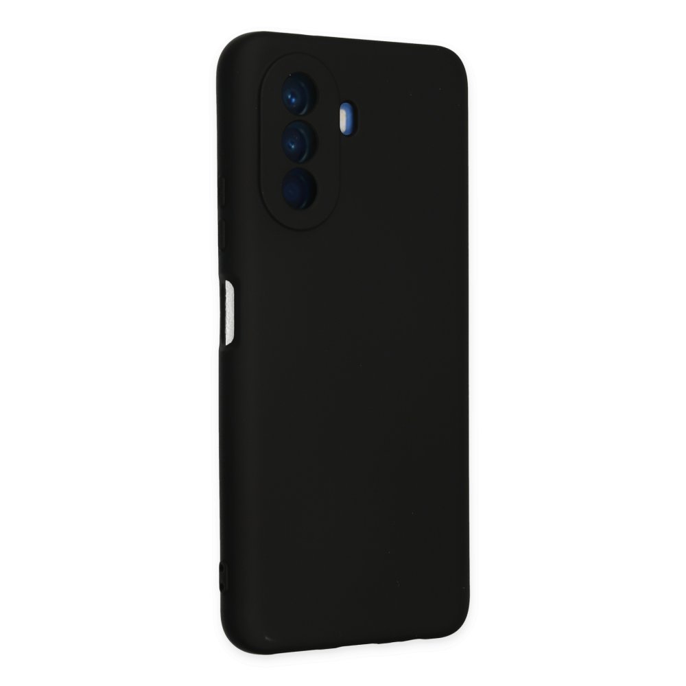 Newface Huawei Nova Y70 Kılıf Nano içi Kadife Silikon - Siyah