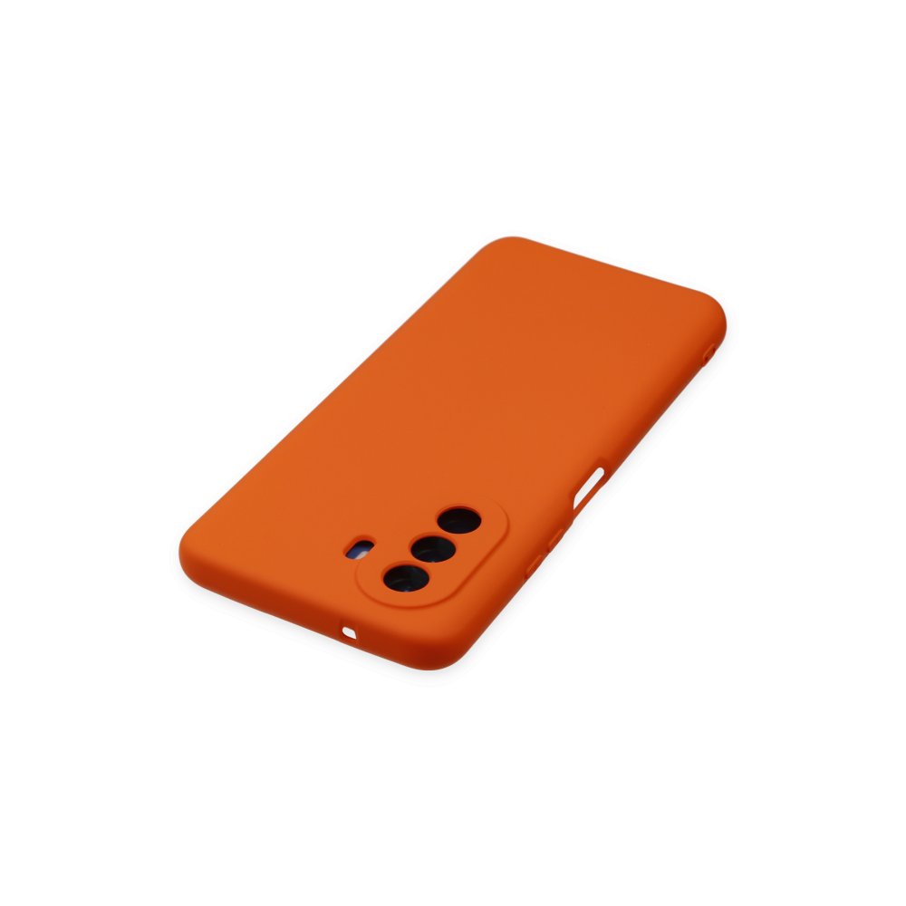 Newface Huawei Nova Y70 Kılıf Nano içi Kadife Silikon - Turuncu