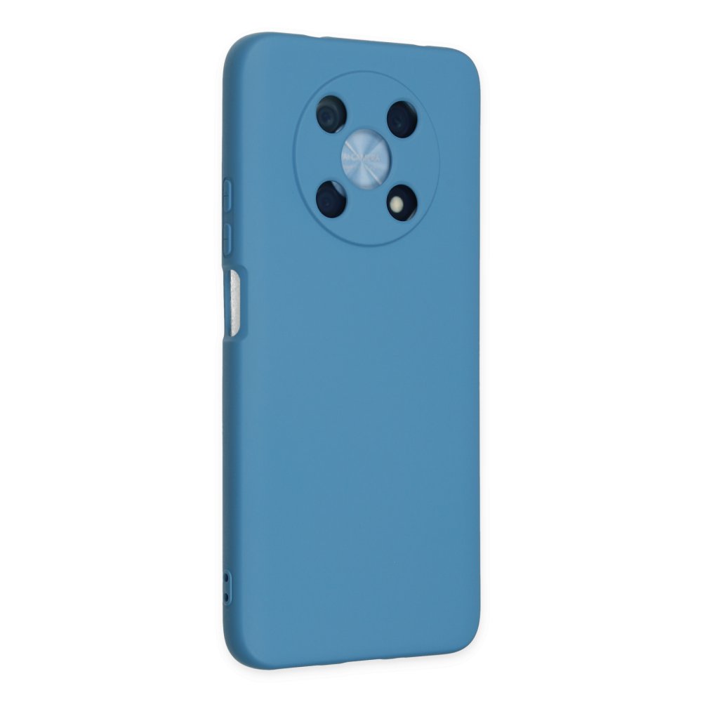 Newface Huawei Nova Y90 Kılıf Nano içi Kadife Silikon - Mavi