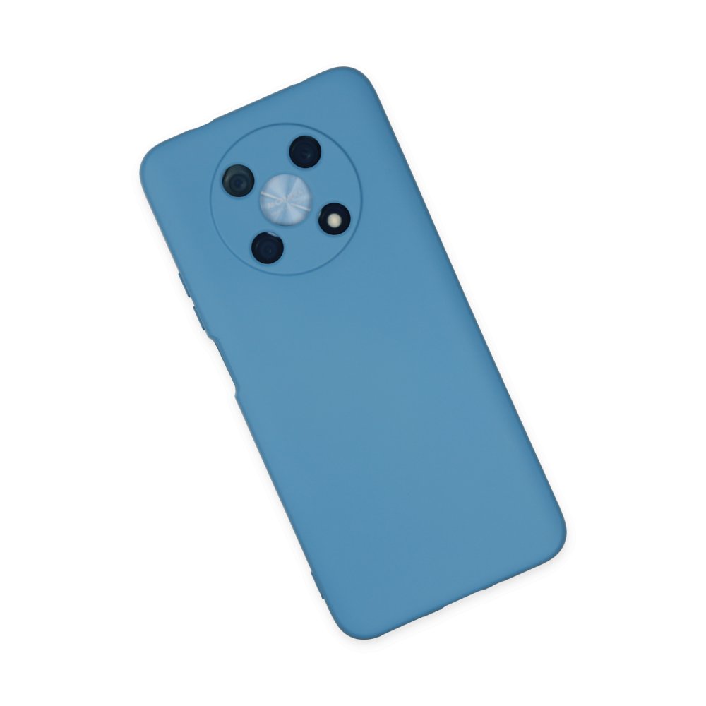 Newface Huawei Nova Y90 Kılıf Nano içi Kadife Silikon - Mavi