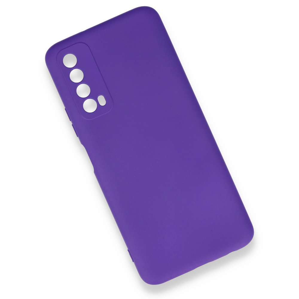 Newface Huawei P Smart 2021 Kılıf Nano içi Kadife Silikon - Mor
