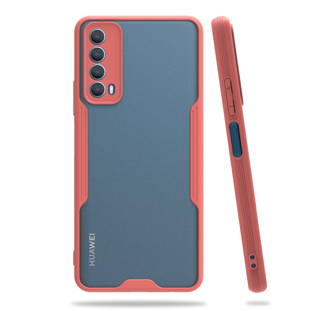 Newface Huawei P Smart 2021 Kılıf Platin Silikon - Pembe