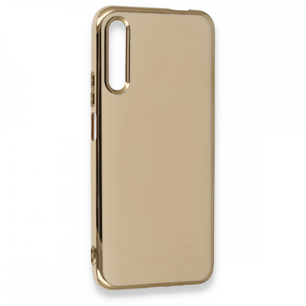 Newface Huawei P Smart Pro / Y9S Kılıf İkon Silikon - Gold