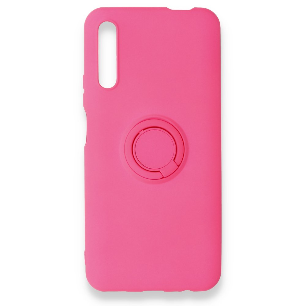 Newface Huawei P Smart Pro / Y9S Kılıf Viktor Yüzüklü Silikon - Pembe