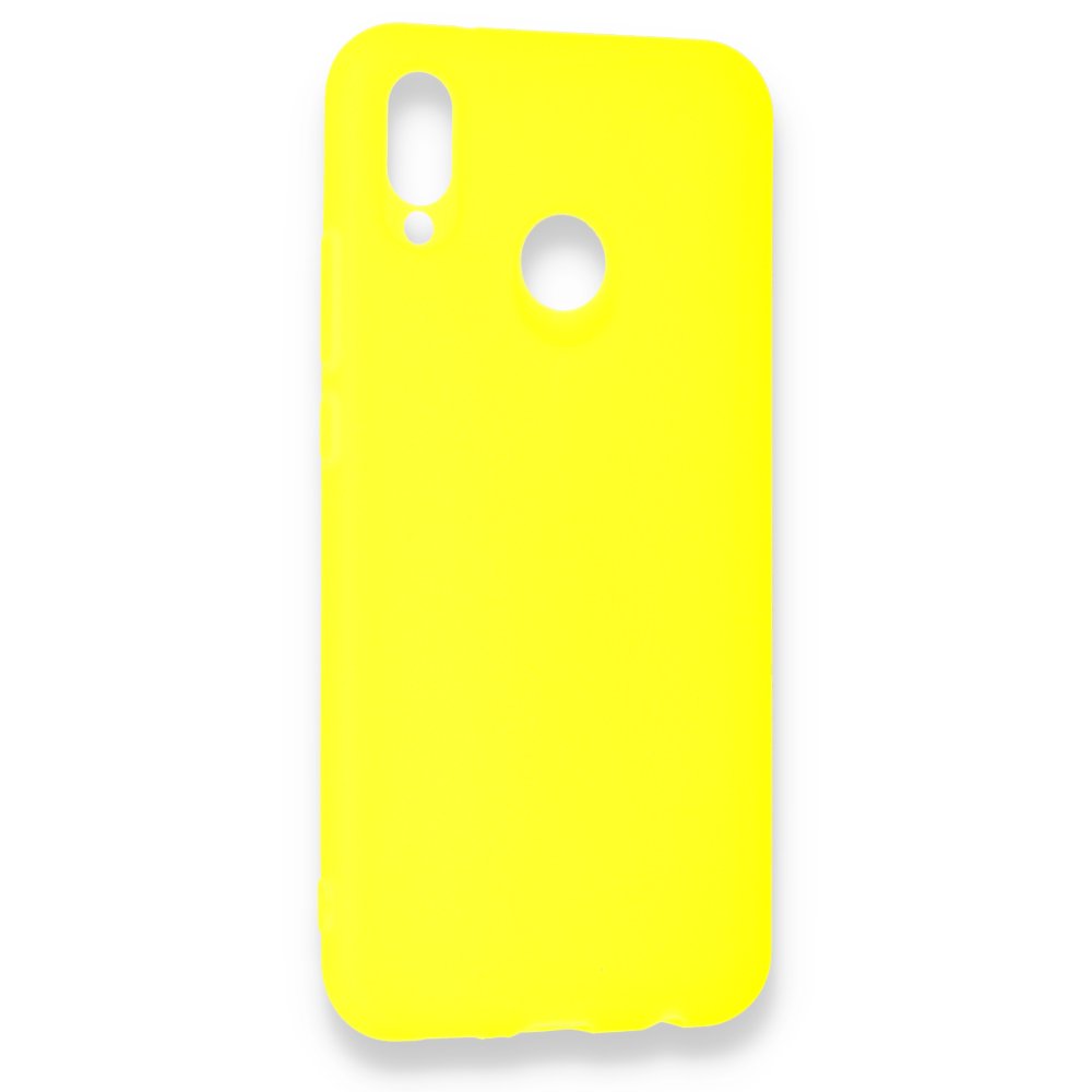 Newface Huawei P20 Lite Kılıf Hopi Silikon - Sarı