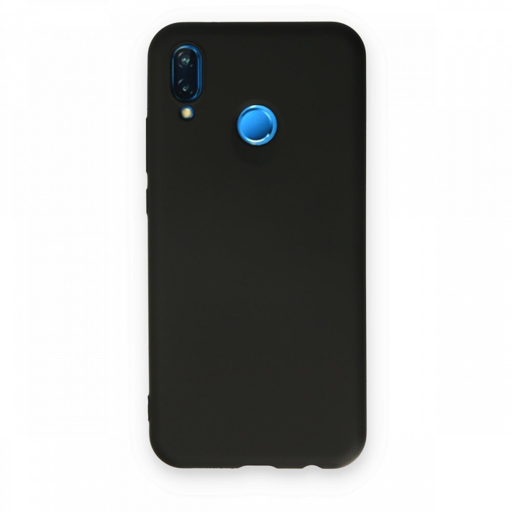 Newface Huawei P20 Lite Kılıf Nano içi Kadife  Silikon - Siyah
