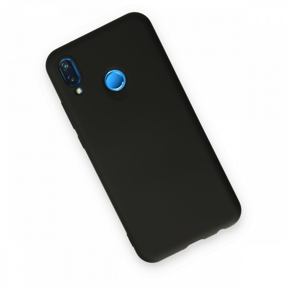 Newface Huawei P20 Lite Kılıf Nano içi Kadife Silikon - Siyah